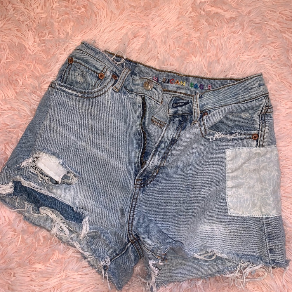 american eagle jeans shorts:)